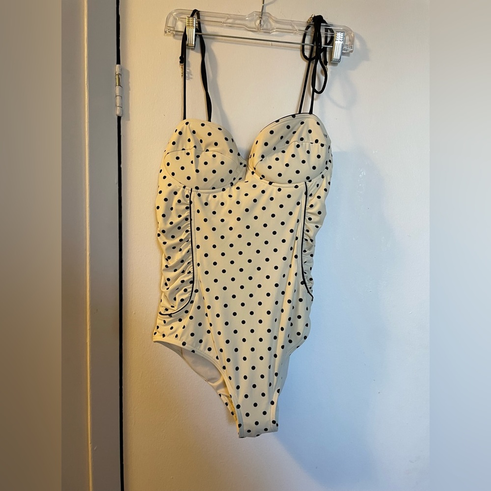 Juicy Couture One-Piece Polkadot Swimsuit - Size M